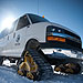 Scenic Snow Safaris Snowcoach Tours - For those seeking the ultimate access to park geysers, wildlife and Yellowstone adventure, we offer daily tours in our Ford Expedition 8-passenger luxury snowcoach vans.