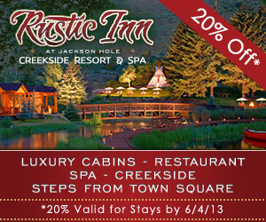 Rustic Inn Creekside Resort & Spa - Stay creekside! Luxurious cabins along Flat Creek w/ canoes, rafts, fishing & firepits! Enjoy world-class amenities - on-site spa, heated pool, lounge & gourmet breakfast.