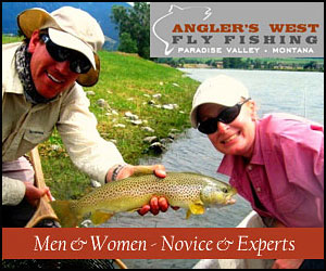 Anglers West Guide Service - Paradise Valley MT - Select from daily guided trips or custom multi-day adventures on the Yellowstone, Madison and local Spring Creeks. Full-service shop & daily reports, plus lodging referrals.