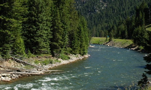 Yellowstone Driving Route Gallatin River Canyon