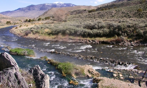 Boiling Springs Gardner River Near Mammoth Hot Springs Yellowstone National Park Wyoming