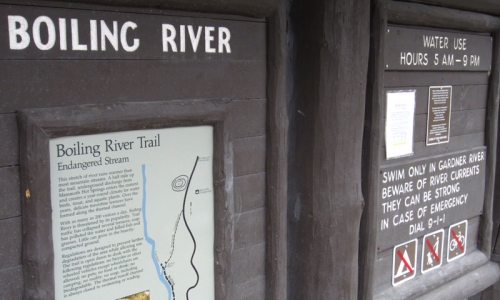 Boiling River Yellowstone National Park Hot Springs Wyoming Montana Mammoth