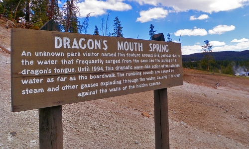 Dragons Mouth Spring Yellowstone