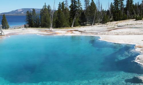 West Thumb Geyser Basin in Yellowstone