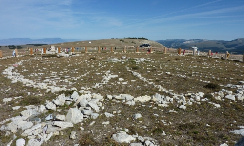 Medicine Wheel in the Big Horn Mountains in Wyoming