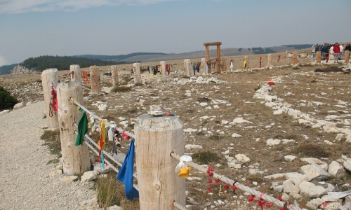 Medicine Wheel in the Big Horn Mountains in Wyoming