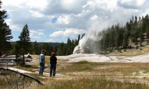 Yellowstone Park Trails Lone Star Geyser