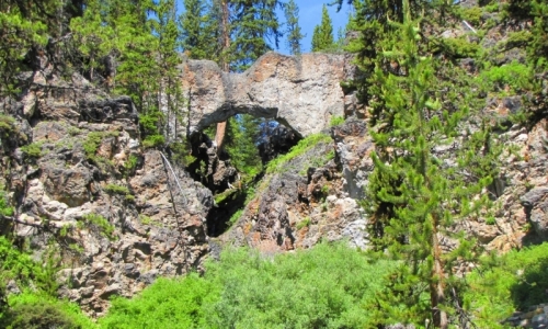 Yellowstone Park Trails Natural Bridge