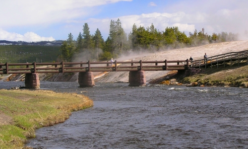 Midway Geyser Firehole River Yellowstone