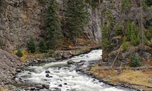 Firehole Canyon Yellowstone