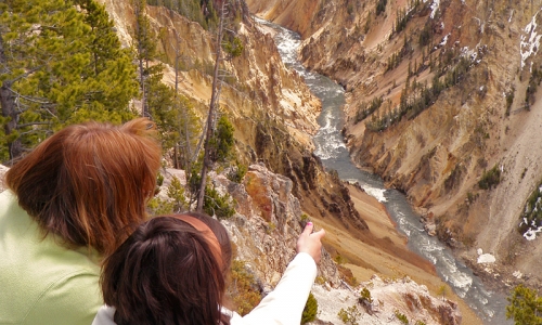 Yellowstone River Waterfall Canyon