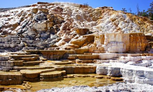 Mammoth Hot Springs in Yellowstone