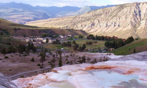 Mammoth Hot Springs Yellowstone Park