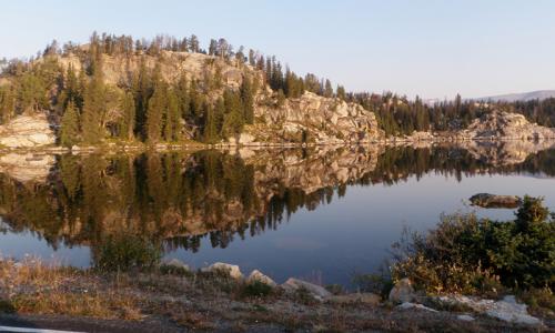 Long Lake along Beartooth Pass in Montana