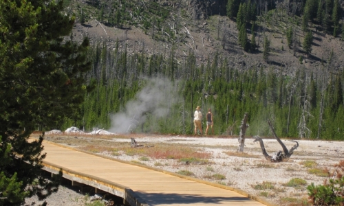 Biscuit Basin Yellowstone Hiking