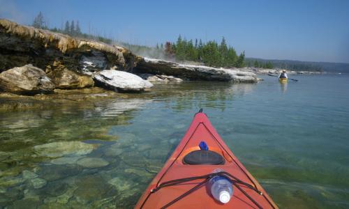 Sea Kayaking Lake Yellowstone