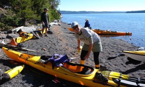 Kayaking West Yellowstone Montana Shoshone Lake Yellowstone National Park