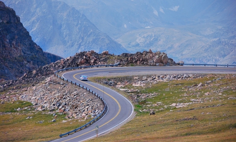 Driving Beartooth Pass Scenic Highway
