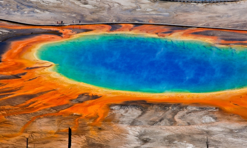 Grand Prismatic Spring in Yellowstone