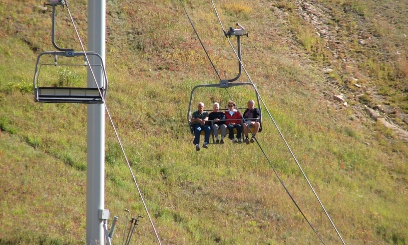 Riding the Scenic Chairlift at Big Sky Resort