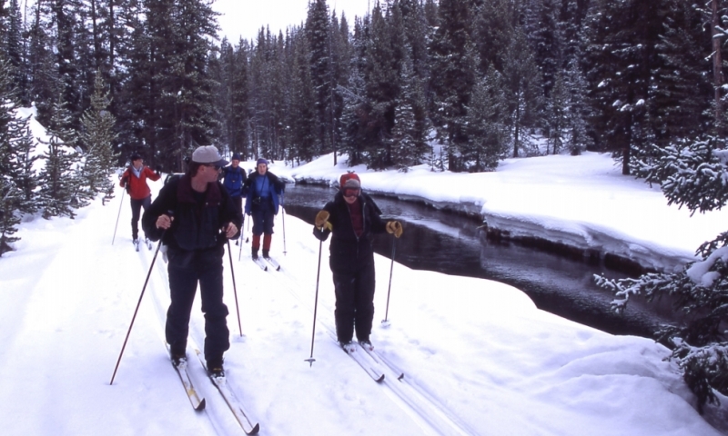 Snowshoeing Winter Yellowstone