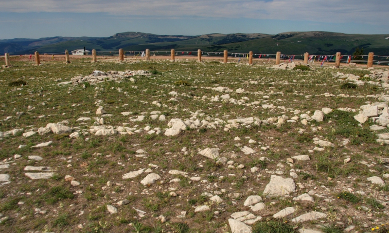 Medicine Wheel in the Big Horn Mountains in Wyoming