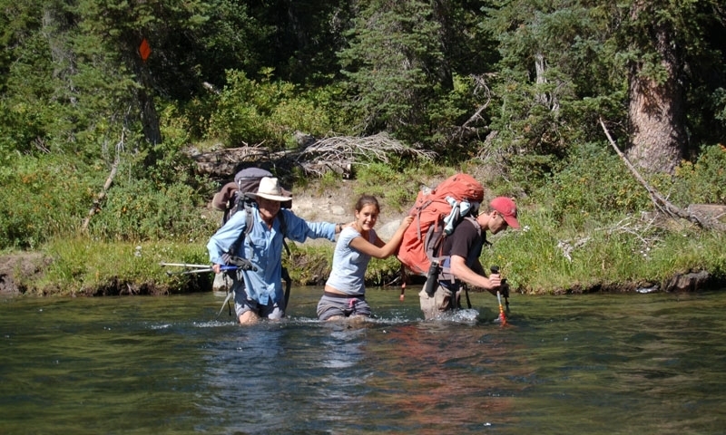 Bechler River Canyon Ford Yellowstone National Park Backcountry Backpacking Hiking Wyoming