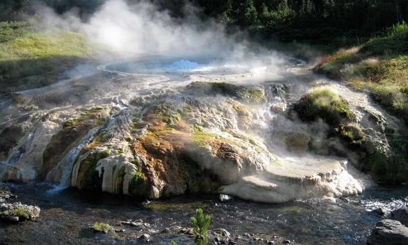 Yellowstone National Park Backcountry Backpacking Hiking Ferris Fork Bechler River Canyon Mr Bubbles Hot Spring