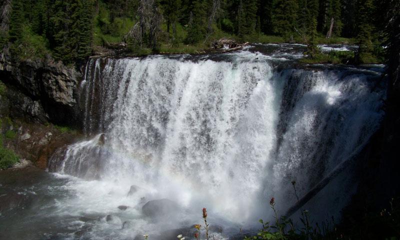 Bechler Falls in Yellowstone National Park