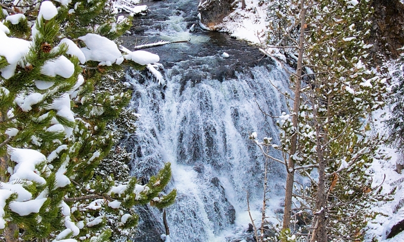Kepler Cascades Yellowstone Winter
