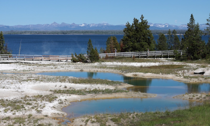West Thumb Geyser Basin in Yellowstone