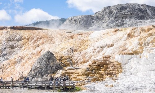 Mammoth Hot Springs Map
