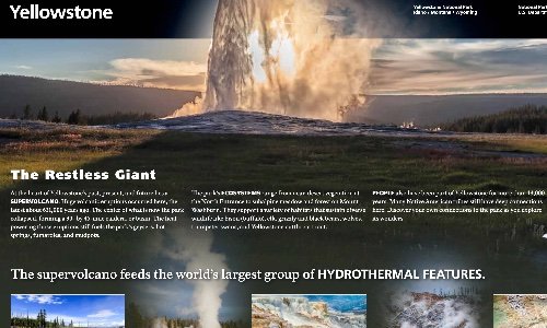 Yellowstone Interactive Map